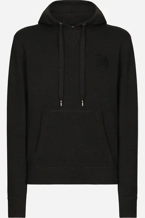 Dolce & Gabbana Sweat-shirt En Laine Et Soie À Capuche Et Logo Dg - Homme Sweatshirts 46
