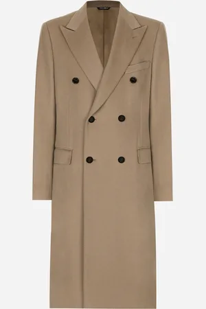 Dolce & Gabbana Manteau Croisé En Cachemire - Homme Manteaux Et Blousons 46