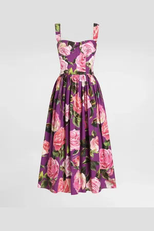 Dolce & Gabbana Robe Bustier À Roses - Femme Robes 36