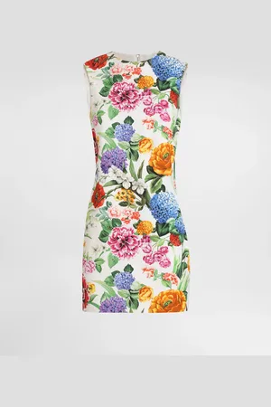 Dolce & Gabbana Robe Midi En Brocart À Fleurs - Femme Robes 38
