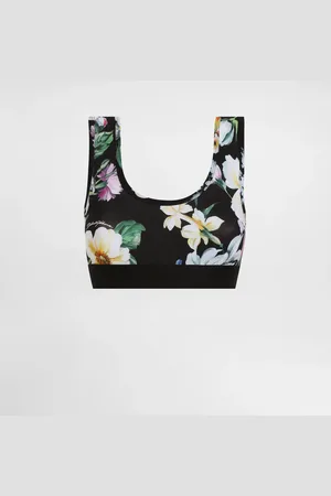 Dolce & Gabbana Brassière Activewear En Jersey À Fleurs - Femme Tops Et Chemisiers 36