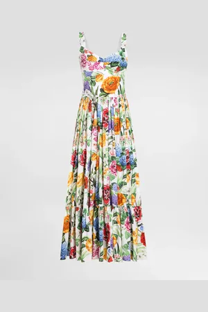 Dolce & Gabbana Longue Robe Bustier À Fleurs - Femme Robes 36