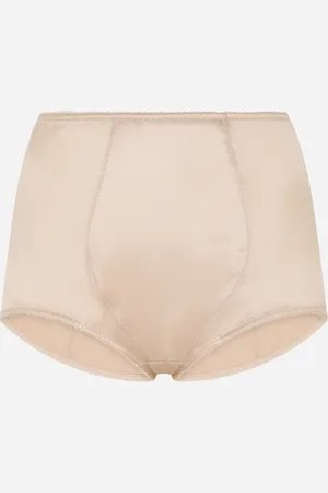 Dolce & Gabbana Culotte En Satin - Femme Lingerie Rose Poudr� Soie 2