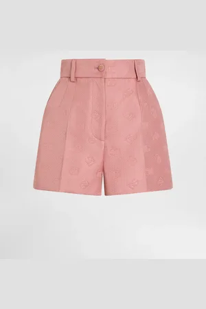 Dolce & Gabbana Quilted Jacquard Shorts With Dg Logo - Femme Pantalons Et Shorts 36
