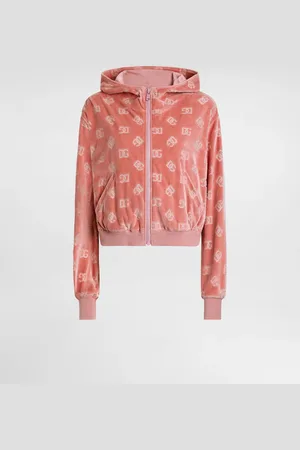 Dolce & Gabbana Chenille Jacquard Hoodie With Dg Logo - Femme T-shirts Et Sweatshirts Coton 36