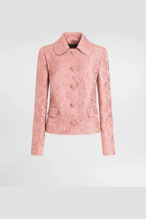 Dolce & Gabbana Single-breasted Floral Quilted Jacquard Gabbana Jacket - Femme Vestes 36