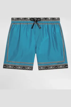 Dolce & Gabbana Boxer De Bain En Toile À Bandana - Homme Mode De Plage 3