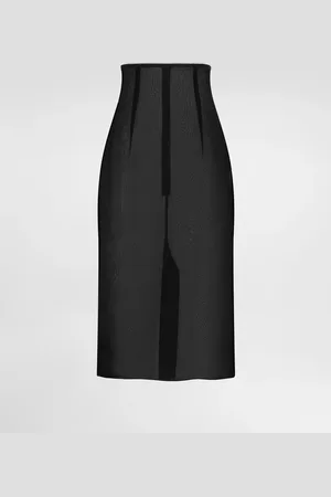 Dolce & Gabbana Jupe Mi-longue En Voile De Mousseline - Femme Jupes Soie 40