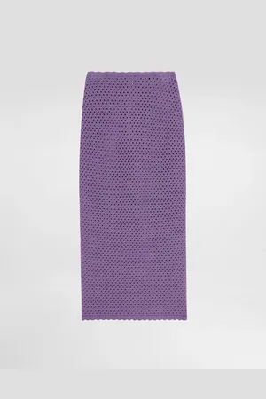 Dolce & Gabbana Jupe Mi-longue En Maille Travaillée Au Crochet - Femme Jupes 38