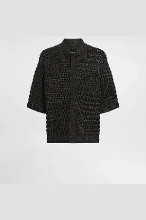 Dolce & Gabbana Chemise En Raphia De Viscose Au Crochet - Homme Pulls M