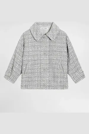 Dolce & Gabbana Veste Droite En Tissu Bouclé Lamé - Femme Manteaux Et Blousons 3 Years