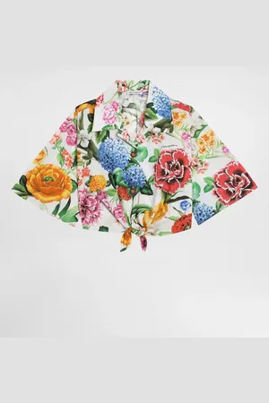 Dolce & Gabbana Chemise En Popeline À Fleurs - Femme Tops Et Chemisiers 2 Years