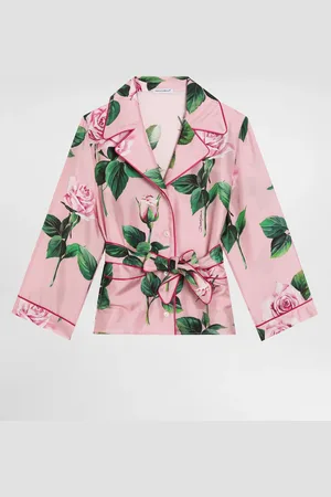 Dolce & Gabbana Chemise En Sergé À Roses - Femme Tops Et Chemisiers 2 Years