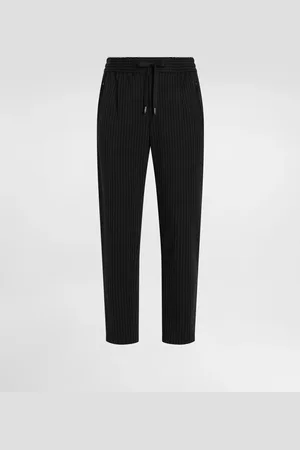 Dolce & Gabbana Pantalon De Jogging En Jersey À Rayures Tennis Et Écusson Dg - Homme Pantalons Et Shorts Viscose 44