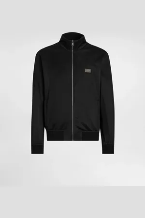 Dolce & Gabbana Sweat-shirt En Jersey Technique Avec Fermeture Zippée Et Plaquette À Logo - Homme Sweatshirts Tissu 44