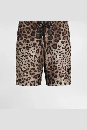 Dolce & Gabbana Boxer De Bain Mi-long À Imprimé Léopard - Homme Maillots De Bain Imprim� Animalier Nylon 2
