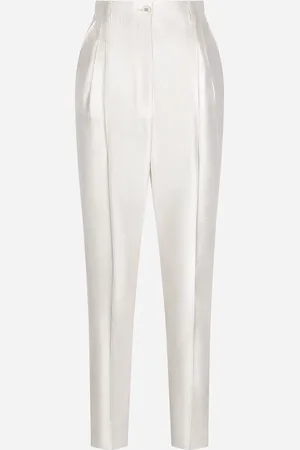 Dolce & Gabbana Pantalon En Shantung - Femme Pantalons Et Shorts Soie 36