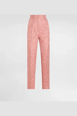 Dolce & Gabbana Pantalon Couture En Jacquard Floral Matelassé - Femme Pantalons Et Shorts 36
