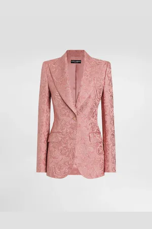 Dolce & Gabbana Veste Droite Turlington En Jacquard Floral Matelassé - Femme Vestes 36