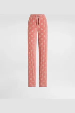 Dolce & Gabbana Pantalon De Jogging En Chenille Jacquard À Logo Dg - Femme Pantalons Et Shorts Coton 36