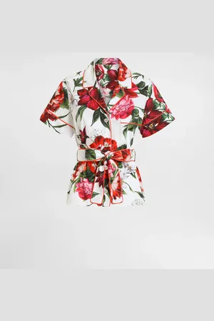 Dolce & Gabbana Chemise Vanity En Popeline À Fleurs - Femme Tops Et Chemisiers 38