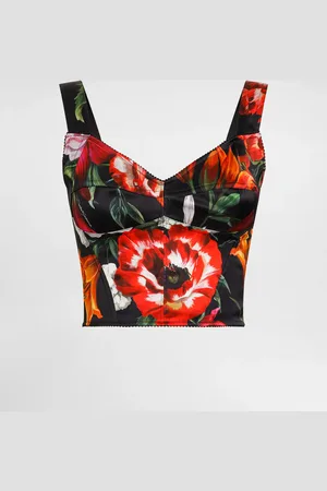 Dolce & Gabbana Bustier À Fleurs - Femme Tops Et Chemisiers 36