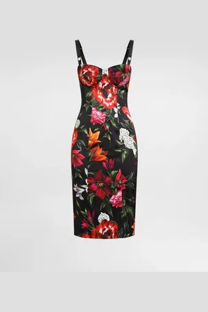 Dolce & Gabbana Robe En Satin À Fleurs - Femme Robes 40