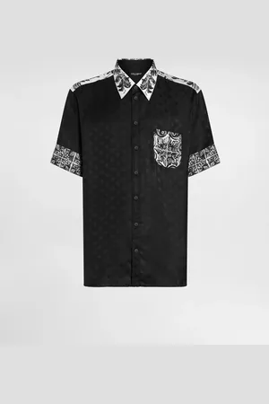 Dolce & Gabbana Chemise Hawaii En Soie Jacquard À Imprimé Majoliques - Homme Chemises 40