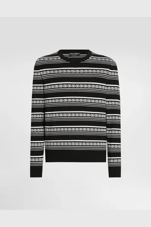 Dolce & Gabbana Pull Ras-de-cou En Soie Avec Logo - Homme Pulls 44