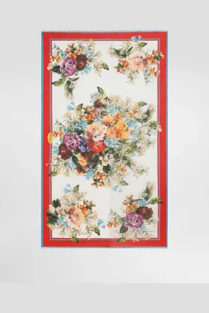 Dolce & Gabbana Paréo En Coton À Bouquet De Fleurs - Femme Maillots De Bain Onesize
