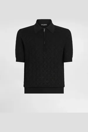Dolce & Gabbana Polo En Jersey De Soie Avec Logo - Homme Pulls 44