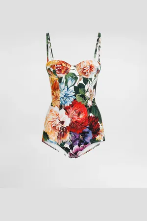 Dolce & Gabbana Maillot De Bain Une Pièce Balconnet Ampliforme À Fleurs - Femme Maillots De Bain 2