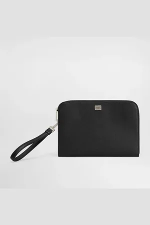 Dolce & Gabbana Alpine Calfskin Sicily Clutch Bag - Homme Attachés-cases Et Pochettes Noir Onesize