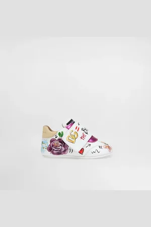 Dolce & Gabbana Sneakers En Cuir De Veau - Femme Chaussures Bébé (16-20) Blanc 16