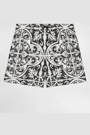 Dolce & Gabbana Boxer Mi-long En Toile À Imprimé Majoliques - Homme Mode De Plage 2 Years