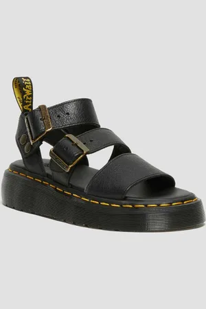 Dr. Martens Cuir Souple Sandales Plateformes Gryphon Quad en