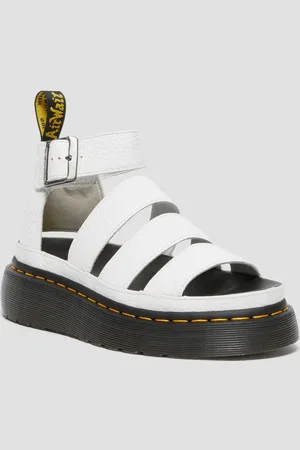 Dr. Martens Sandales Plateformes Quad Clarissa II en Cuir Milled Nappa en