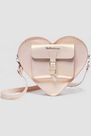 Dr. Martens Sac en Forme De Caur en Cuir Shift Métallisé en