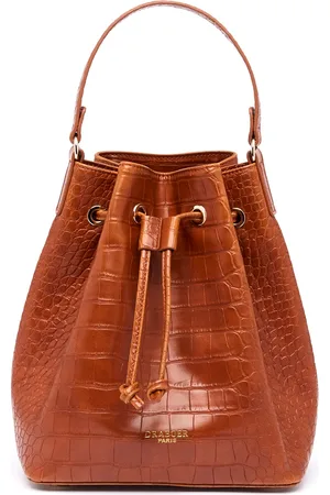 DRAEGER PARIS 1886 Sac Bourse Anna Croco - Cognac