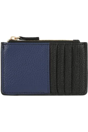 DRAEGER PARIS 1886 Porte-cartes zippé - bleu marine et noir