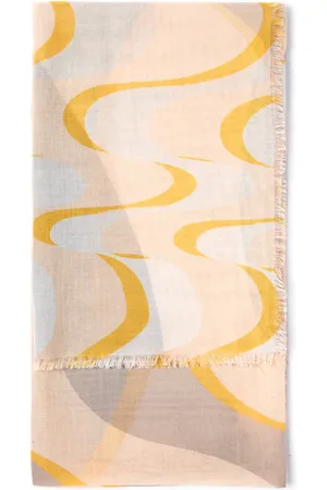 DRAEGER PARIS 1886 Grand Paréo Femme - Imprimé vagues - 100% Coton - 100x180 cm