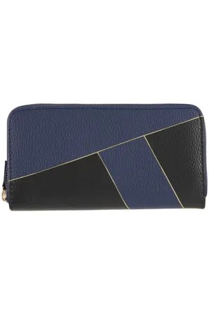 DRAEGER PARIS 1886 Grand portefeuille femme - bleu marine et noir