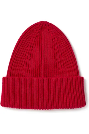 DRAEGER PARIS 1886 Bonnet côtelé - rouge