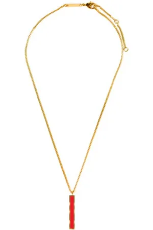 DRAEGER PARIS 1886 Collier Email Barre Rio - Rouge