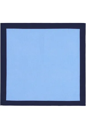 DRAEGER PARIS 1886 Pochette de costume en lin - bleu et marine