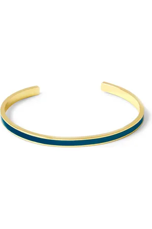 DRAEGER PARIS 1886 Bracelet Jonc fin émail Tokyo bleu marine