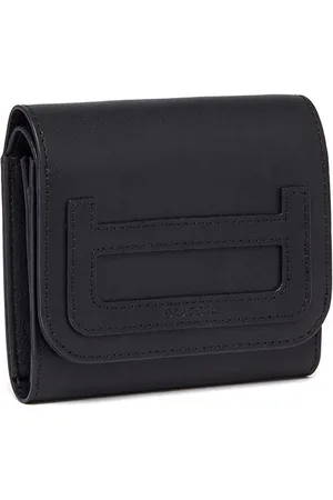 DRAEGER PARIS 1886 Porte-monnaie femme à rabat en cuir - noir