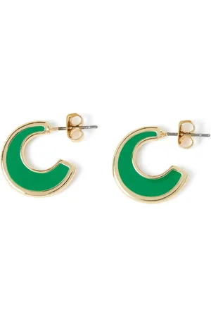 DRAEGER PARIS 1886 Créoles émail vert