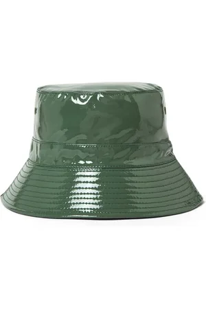 DRAEGER PARIS 1886 Chapeau de pluie - bob en vinyle - vert bouteille