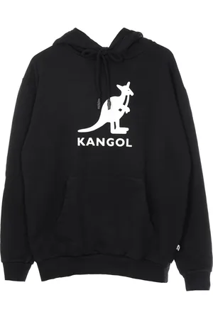 Kangol Alden Sweat a capuche leger pour homme Noir/blanc casse